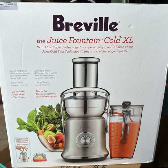 Breville Kitchen Breville Juice Fountain Cold Xl Juicer Poshmark